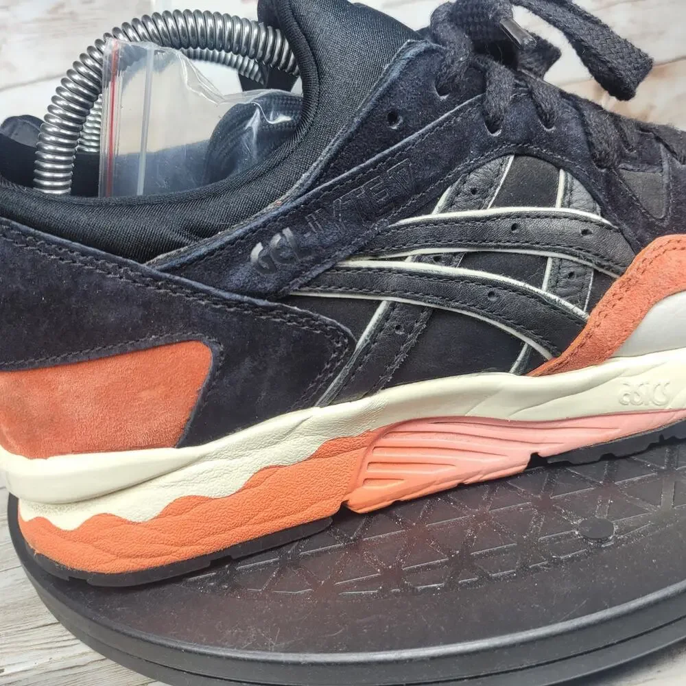 Asics Gel-Lyte V Trainers Women’s Size 8.5 Black Leather Comfort Running Shoes